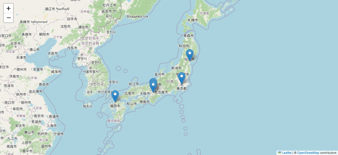 ポップアップとツールチップの実行結果